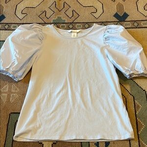 H&M Light Blue Puff Sleeve Tee